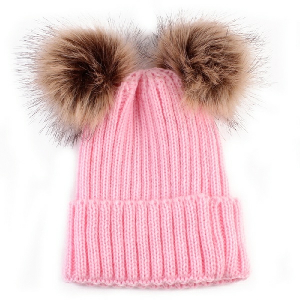 Baby/Toddler Fashionable Solid Pompon Knitted Hat